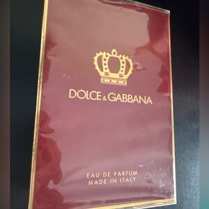 Dolce & Gabbana Fragrance Box in Burgundy and Gold